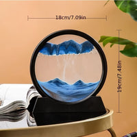 Stress-Relief 3D Deep Sea Sand Art - Easy Setup, Perfect for Office & Bedroom Decor, Glass Craft Gift Idea