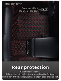 Luxury PU Leather Car Floor Mats - All-Weather Protection, Diamond Quilted Design