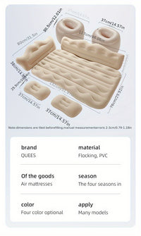 Car Air Mattress Car Bed Household Mattress, Rear Inflatable Beds