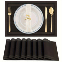 Double Frame Anti-scald Decorative Western Restaurant Hotel Anti-slip Washable Table Mats Restaurant Tablecloth 4pcs/6pcs/8pcs