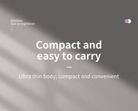 Portable&cordless straight hair comb, rapid heating, constant temperature anti-hot design, negative ion technology, intelligent digital display, USB charging, delicate and lightweight, very suitable for home and travel use, i