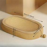 1/2pcs Solid Oval Scratching Pole-Durable Sisal Hemp Rope Structure, Warm and Interesting Cat Toy, Perfect Healthy Scratching Experience/Christmas/Autumn and Winter Season/Gift