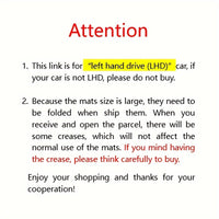 Left driving 5 Seats Car Floor Mats - Interior Accessories Anti-slip Foot Pads