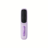 Portable&cordless straight hair comb, rapid heating, constant temperature anti-hot design, negative ion technology, intelligent digital display, USB charging, delicate and lightweight, very suitable for home and travel use, i