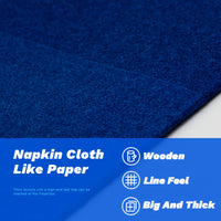 1-Ply Wood Napkin with Built-in Flatware Pocket - Disposable Cloth Napkins for Weddings, Birthdays, Housewarmings, Anniversaries, Christmas, Halloween, Easter, New Year - Universal Holiday Use