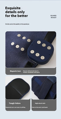 Portable Waist Massager with 3-Level Temperature Control & Intensity Adjustment, USB Fast Charging, Detachable Full Body Massage, Long Battery Life, LED Display – Ideal for Home and Office Use