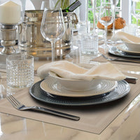 Double Frame Anti-scald Decorative Western Restaurant Hotel Anti-slip Washable Table Mats Restaurant Tablecloth 4pcs/6pcs/8pcs