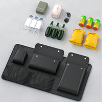Large Capacity Car Trunk Organizer With Partition Design, Multifunctional PU Leather Storage Box