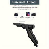 Mobile Phone Microphone Light Kit Portable Mobile Phone Tripod Fill Light Microphone Set for Live Broadcasting