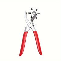 Precision Faux Leather Hole Puncher Tool - Multi-Size for Belts, Watch Bands & Handbag Straps