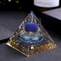 Lapis Lazuli Orgone Crystal Pyramid, Unique Gift Idea