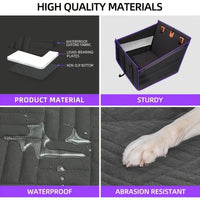 High-end Pet Car Seat Cover with Hammock - Waterproof, Scratch-Resistant
