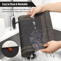 Double Frame Anti-scald Decorative Western Restaurant Hotel Anti-slip Washable Table Mats Restaurant Tablecloth 4pcs/6pcs/8pcs
