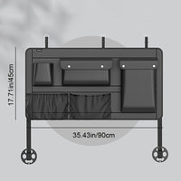 Large Capacity Car Trunk Organizer With Partition Design, Multifunctional PU Leather Storage Box