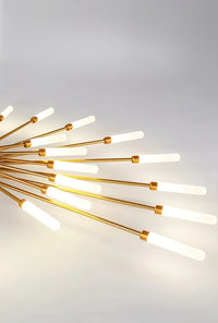 Modern LED Vortex Fireworks Ceiling Light – Sleek Acrylic Design with Illuminated Base, Neutral Lighting for Bedroom, Living Room, or Dining Room, Lights for Living Room