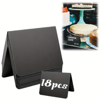 18 mini blackboard signs for food, reserved table signs, easy to write and erase, suitable for small blackboards, party buffet food labels, seat cards, and event decorations