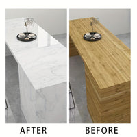 1 Roll of Marble Wallpaper, Self-Adhesive Kitchen Stickers - Waterproof And Stain-Resistant Kitchen Stickers, Window Sills, Bay Window Cabinets, Desktop Stickers, Furniture Renovation Wallpaper Stickers! Removable Self-Adhesi