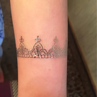Metallic Golden Henna Temporary Tattoos - Waterproof - 1 Sheet