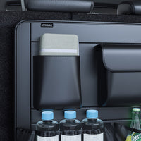 Large Capacity Car Trunk Organizer With Partition Design, Multifunctional PU Leather Storage Box