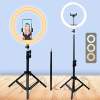 LED Selfie Ring Light - Extendable Tripod, 39cm