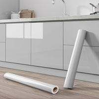 Self-Adhesive Marble Contact Paper – Polyvinyl Chloride Waterproof Countertop Sticky Wrap for Kitchen Cabinet Top, White Vinyl Cover for Desk and Table – Easy DIY Splatter Screen for Holiday Decor, Peel and Stick, 300cm/1