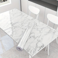 1 Roll of Marble Wallpaper, Self-Adhesive Kitchen Stickers - Waterproof And Stain-Resistant Kitchen Stickers, Window Sills, Bay Window Cabinets, Desktop Stickers, Furniture Renovation Wallpaper Stickers! Removable Self-Adhesi