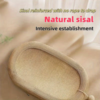 1/2pcs Solid Oval Scratching Pole-Durable Sisal Hemp Rope Structure, Warm and Interesting Cat Toy, Perfect Healthy Scratching Experience/Christmas/Autumn and Winter Season/Gift