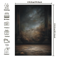 Black Abstract Vinyl Photography Backdrop 152.4x91.44cm/152.4x213.36cm