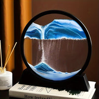 Stress-Relief 3D Deep Sea Sand Art - Easy Setup, Perfect for Office & Bedroom Decor, Glass Craft Gift Idea