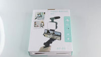 Mobile Phone Microphone Light Kit Portable Mobile Phone Tripod Fill Light Microphone Set for Live Broadcasting
