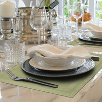 Double Frame Anti-scald Decorative Western Restaurant Hotel Anti-slip Washable Table Mats Restaurant Tablecloth 4pcs/6pcs/8pcs
