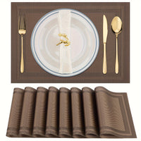 Double Frame Anti-scald Decorative Western Restaurant Hotel Anti-slip Washable Table Mats Restaurant Tablecloth 4pcs/6pcs/8pcs