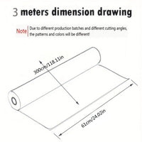 1 Roll Self-Adhesive Marble Vinyl Wallpaper, Thicker Glossy Finish, Stone And Wood Style, Waterproof Oil-Proof, Renovation Stickers For Kitchen Bathroom TV Background Wall, Vinyl Material