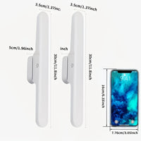 1/2 Modern LED Vanity Light, Makeup Mirror Lamp with Touch Control 3000K-6000K, USB Rechargeable, Magnetic Rotating Design for Dressing Table Mirrors, ≤36V, 1200mAh Battery