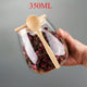 Jar + Spoon 2pcs Set: Sealed Glass Storage Jar with Spoon - Perfect for Coffee, Sugar, Tea, Salt, Candy and Spices | Ideal Kitchen Organizer for Home, Restaurant and Food Truck