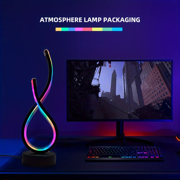 USB-Powered Love Gesture Desk Lamp with Color-Changing LED