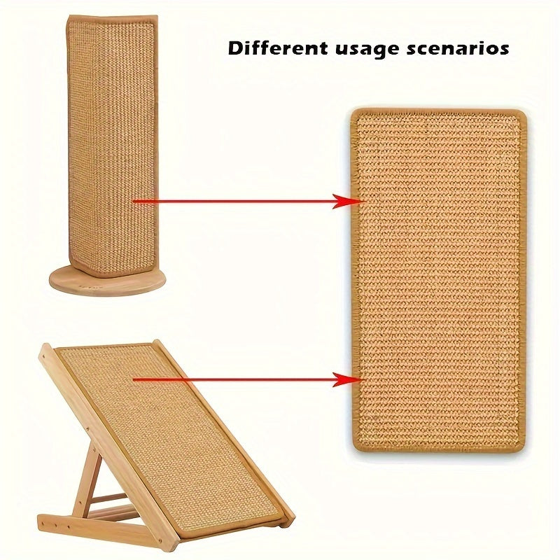 Sturdy Sisal Cat Scratcher - Mess-Free, Sofa-Safe Design