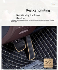 LHD Car Floor Mat - Full Coverage Custom-fit Front and Rear Seat - 3pcs