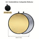 Photography Reflector - Fill Light - Golden & Silvery Panel