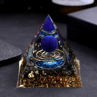 Lapis Lazuli Orgone Crystal Pyramid, Unique Gift Idea