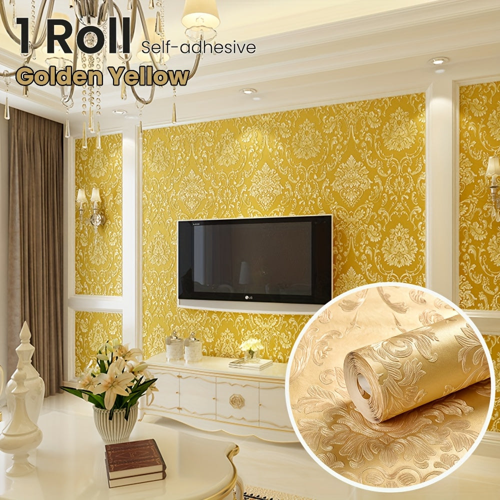 Luxury 3D Textured Self-Adhesive Vinyl Wallpaper