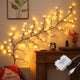 Ledoor 1pack 96LED, Festive Floral Branch Wall Lights - USB Powered