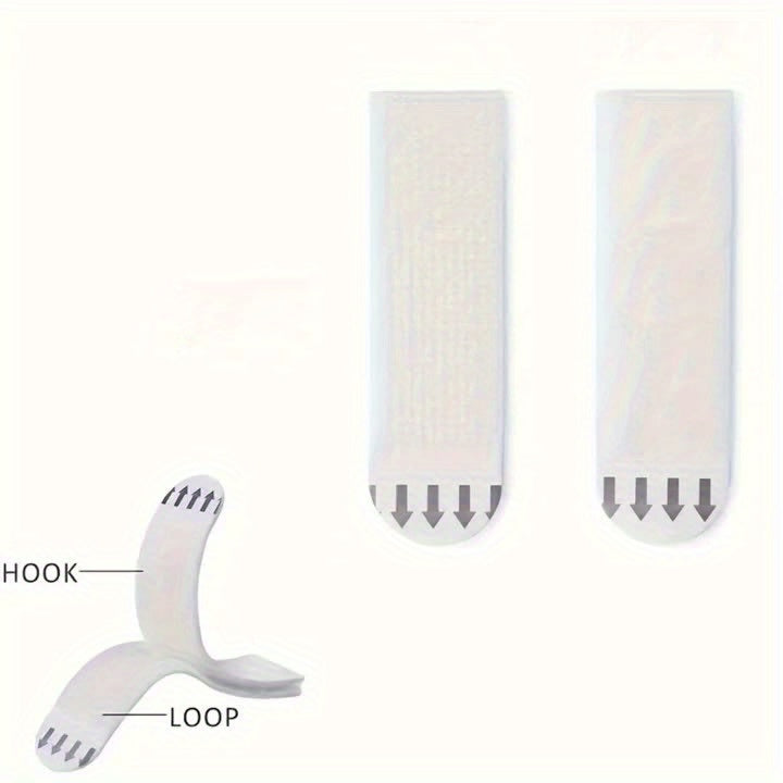 12 Pairs (24pcs) of No-Drill Picture Hanging Strips - Double-Sided Removable Wall Hooks, Suitable for Frames And Artwork, No Trace Adhesive, Water-Resistant Mounting Tape, Heavy-Duty Picture Hanging Set, No-Drill Picture Hang