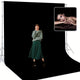 Large Screen Backdrop for Photography, Black/White/Green 3 colors