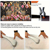 Elegant 18th Birthday Celebration Banner, Polyester - 243.84x182.88cm