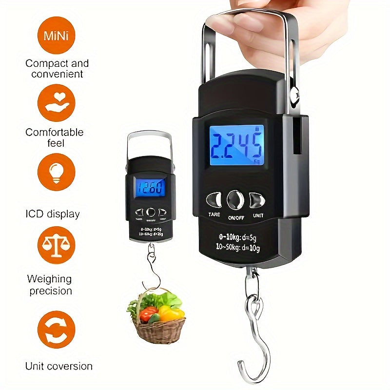 Compact Digital Luggage Scale - Portable, High-Precision