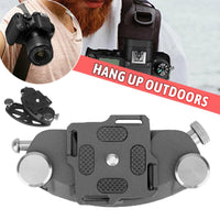 Quick Release Plate Clamp Adapter Camera Waist Belt Clip