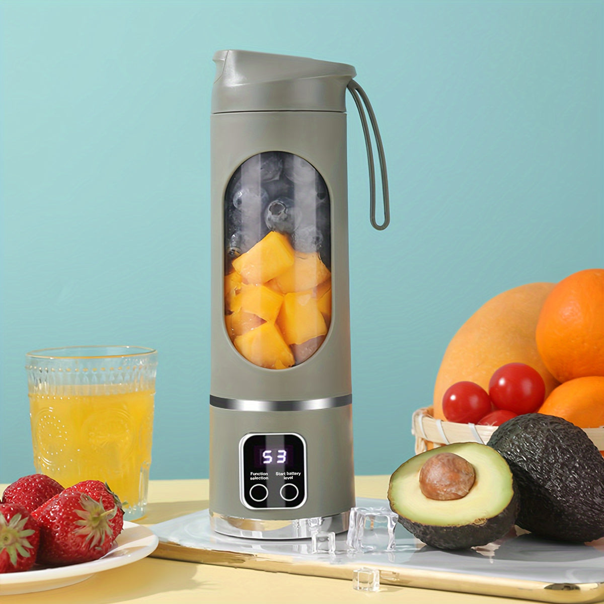 GENAI HS-860 Portable Citrus Juicer 2-in-1 Electric Juice Maker - 450ml