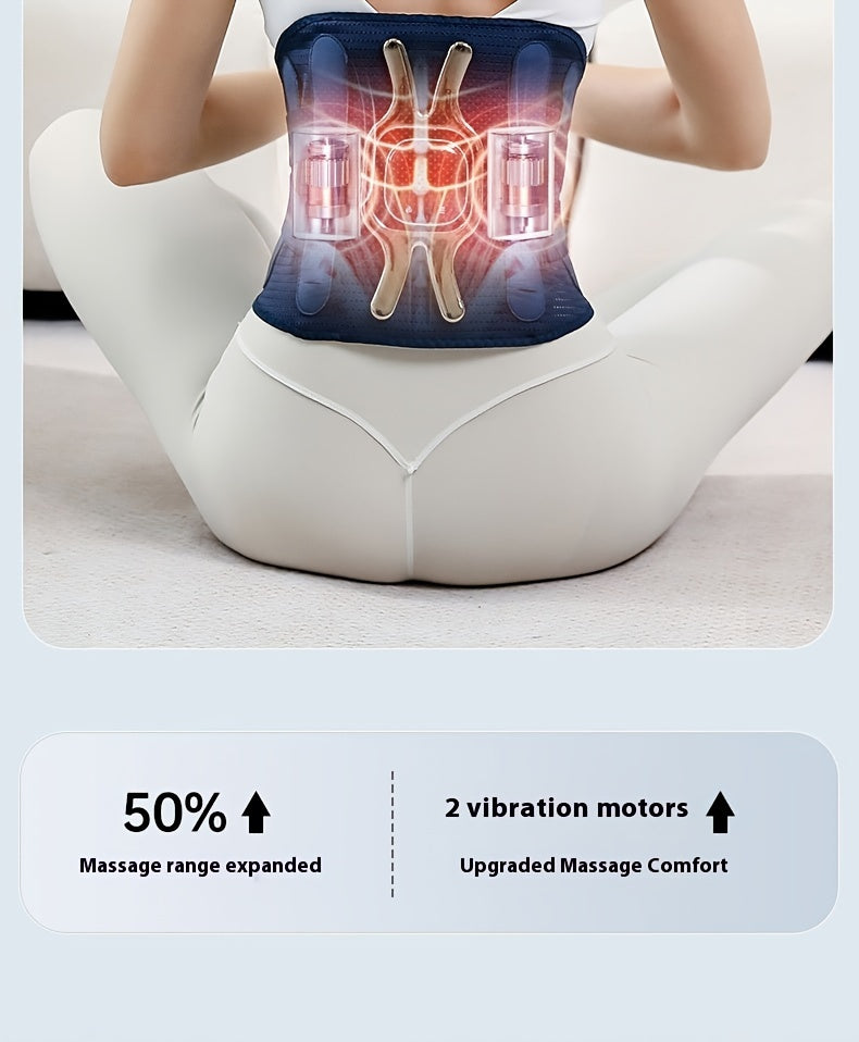 Portable Waist Massager with 3-Level Temperature Control & Intensity Adjustment, USB Fast Charging, Detachable Full Body Massage, Long Battery Life, LED Display – Ideal for Home and Office Use