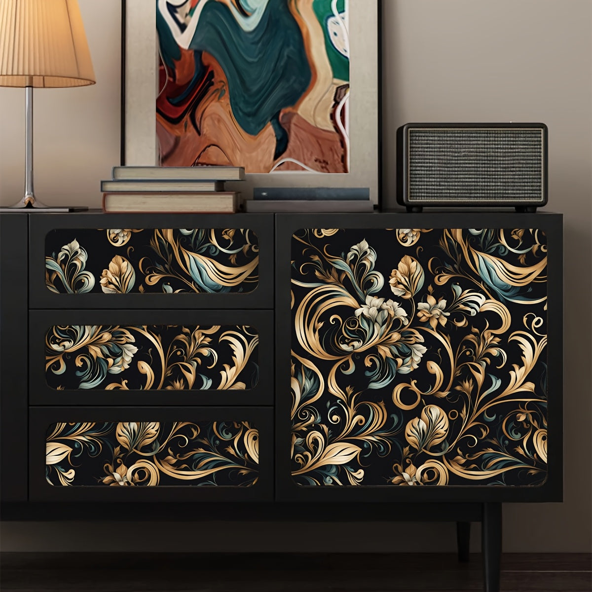 Elegant Floral Self-Adhesive Wallpaper